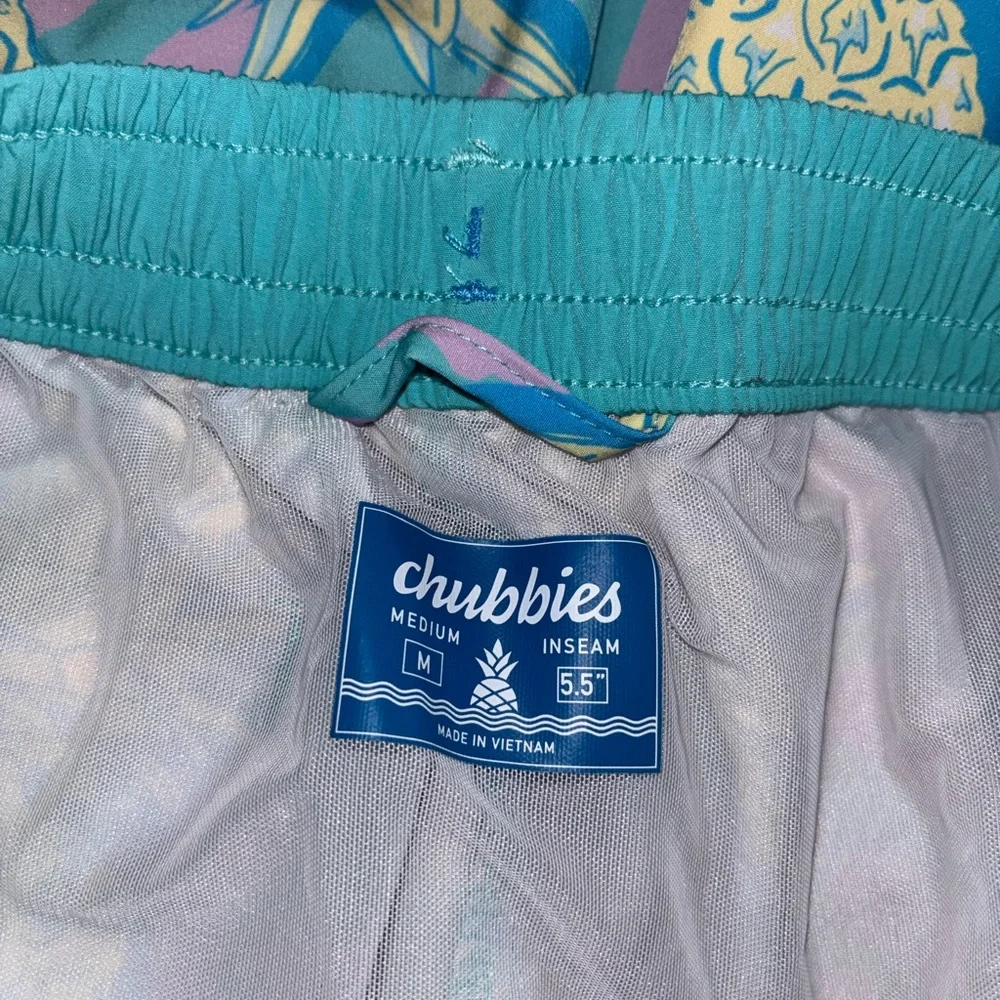 chubbies Pineapple Print Swim Shorts - Aqua Purple